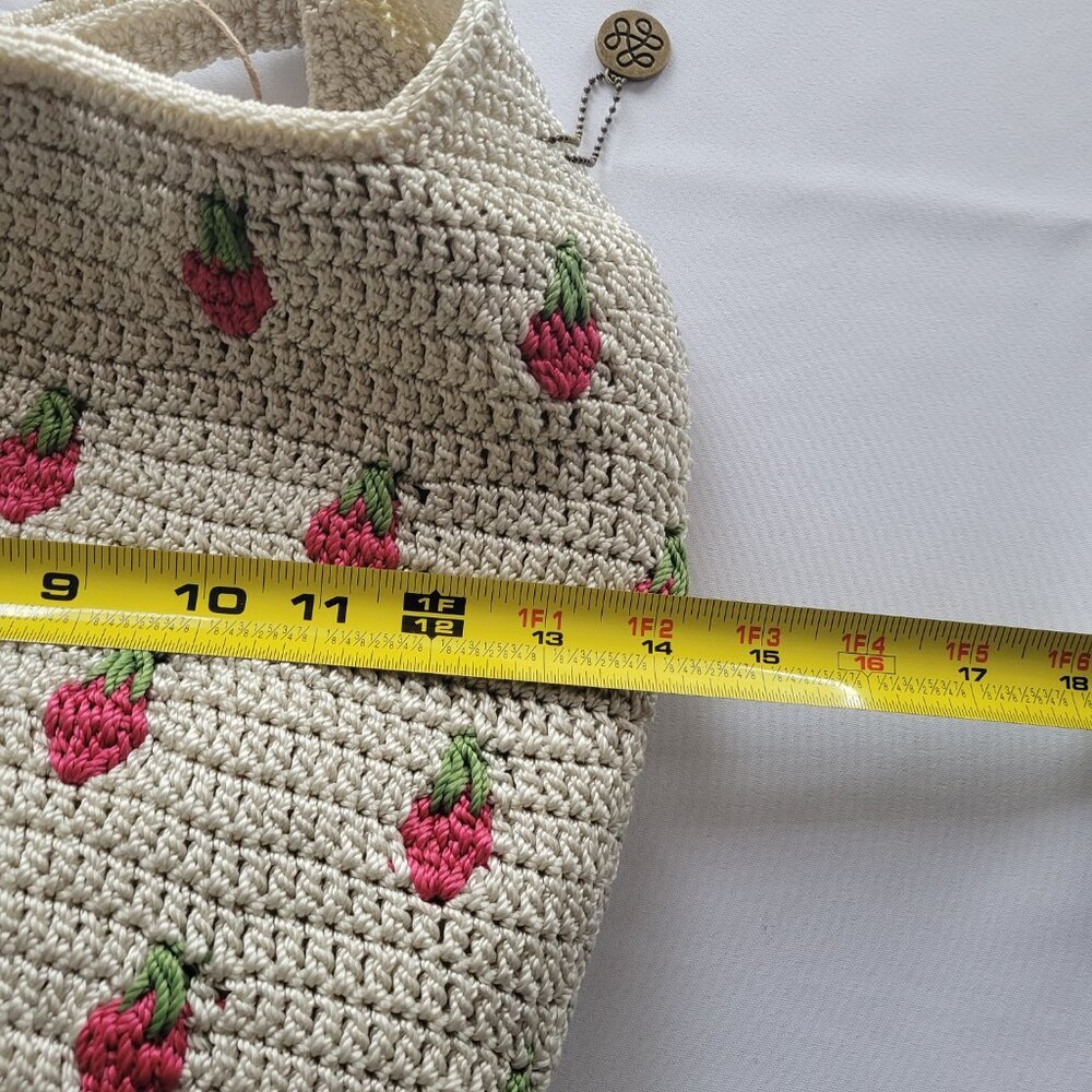 The Sak Limited Edition Crochet Natural Strawberries Hobo Bag - Picture 11 of 14